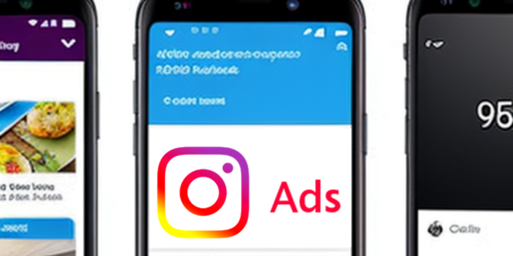 três celulares com a tela ligada acessando o aplicativo do Instagram